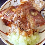 鯛アラっしょう油焼き